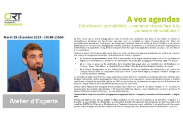 Atelier d'Experts : Décarboner les mobilités : comment choisir face à la profusion de solutions ?