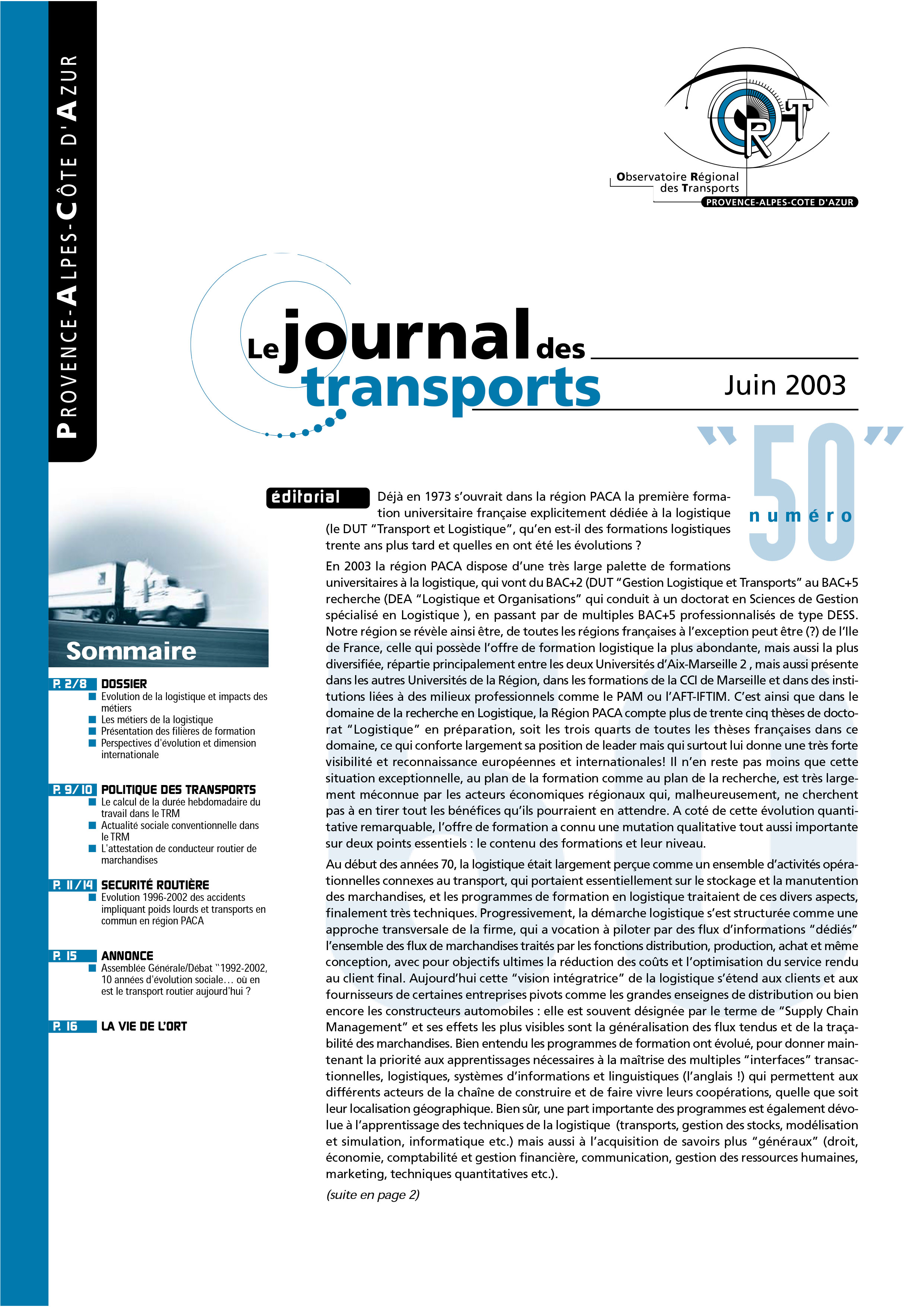 Le journal des transport N°50