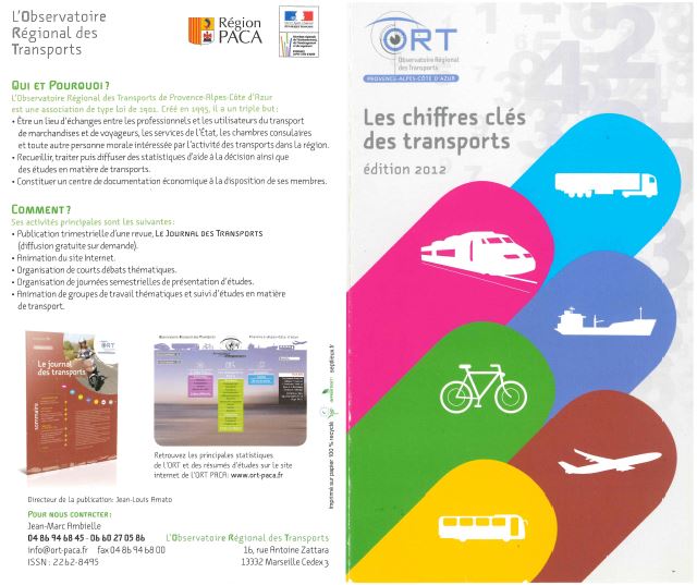 Les Chiffres clés des transports, édition 2012