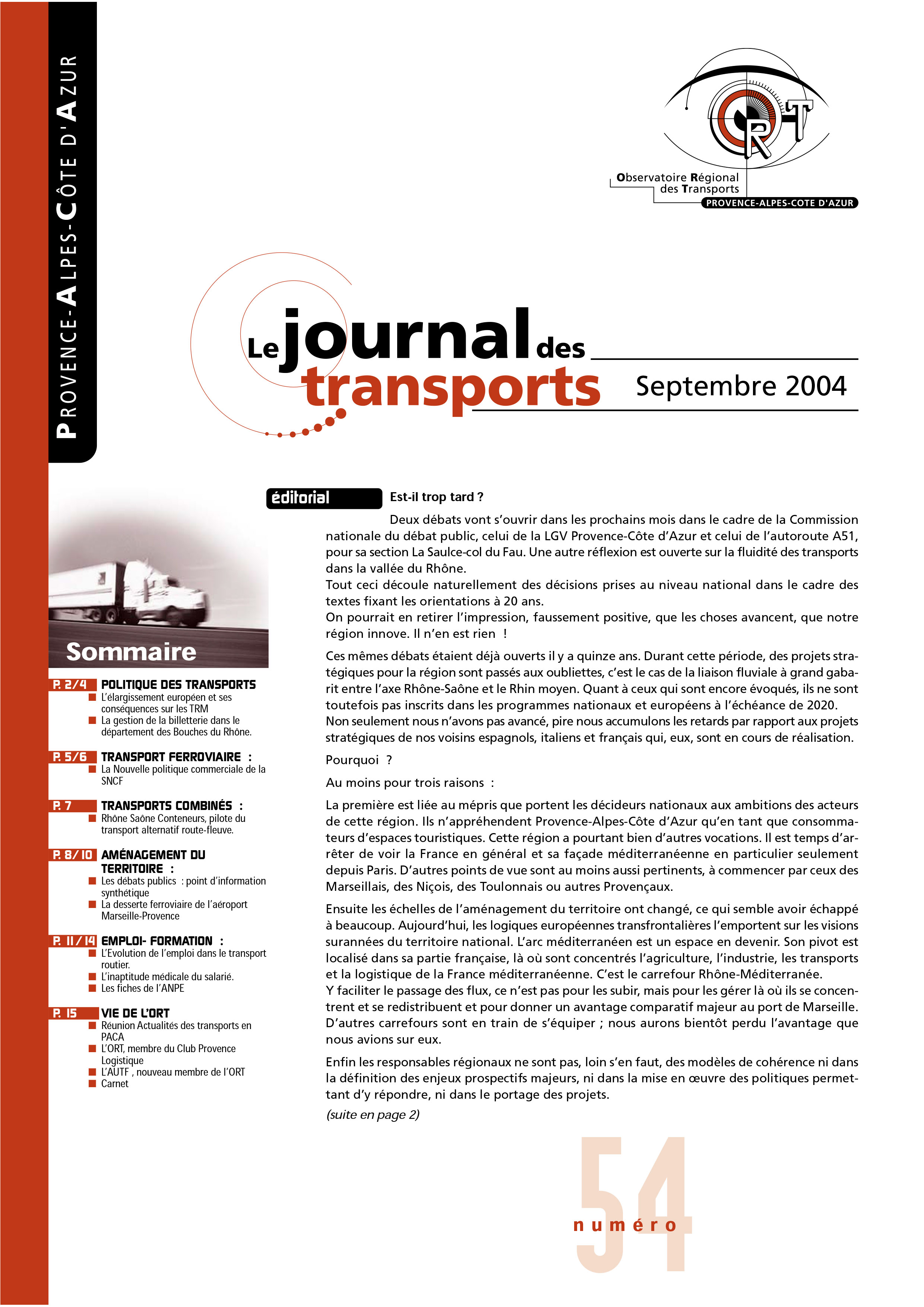 Le journal des transport N°54