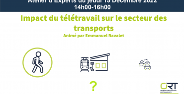 Impact du télétravail sur le secteur des transports : retour sur l'atelier d'experts