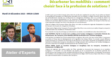 Décarboner les mobilités : comment choisir face à la profusion de solutions ? - retour sur l'atelier d'experts